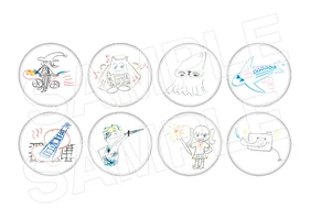 菅叶和 おカンさんといっしょ！ 第2弾キャラクター制作カン缶バッジ ８個入りセット A