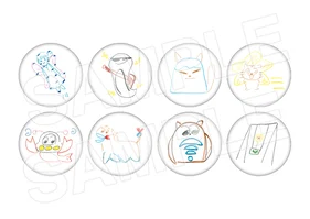 菅叶和 おカンさんといっしょ！ 第2弾キャラクター制作カン缶バッジ ８個入りセット B