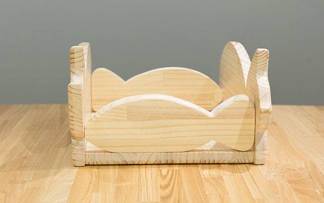 木製仔猫用ベッド