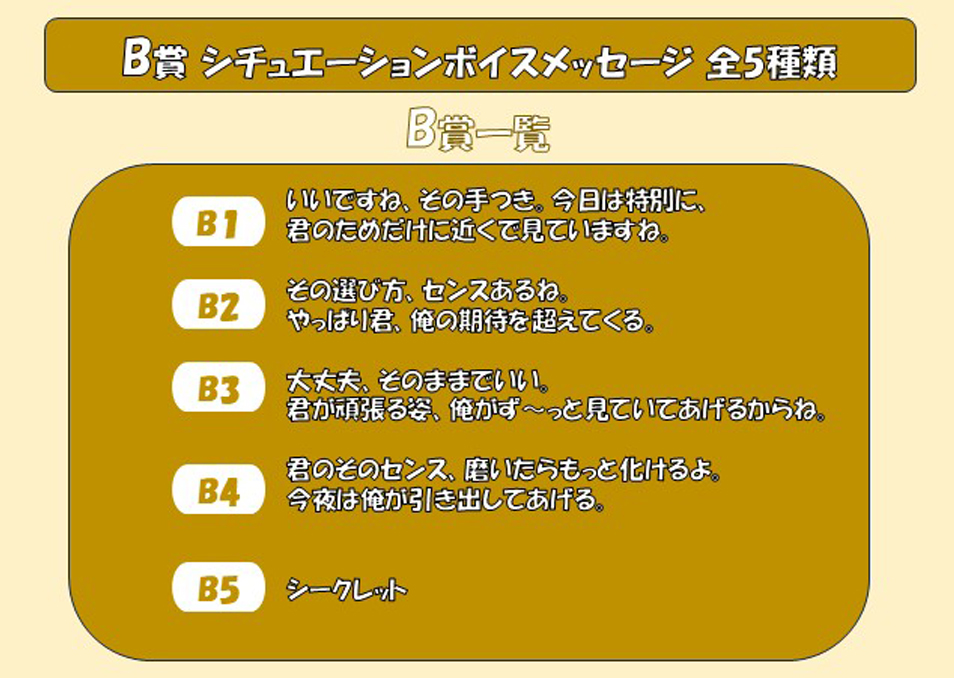 B賞内訳