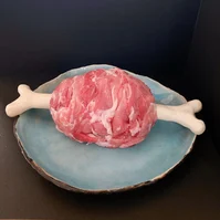 ガブッとかぶりつきたい!漫画肉でサプライズ マンガ肉の骨 耐熱陶器製 Lサイズ24cm1本