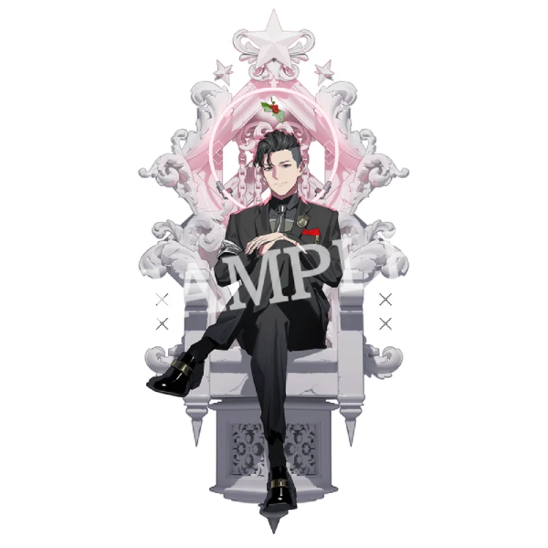 【期間値下げ】Caligula2 玉座イラスト缶バッジ ステッカー セット Caligula2/カリギュラ2 描き下ろし玉座イラスト トレーディング