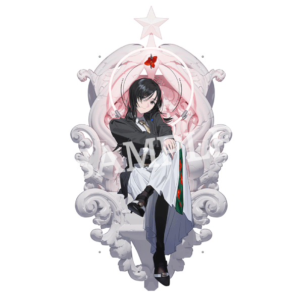 Caligula2／カリギュラ2 描き下ろし玉座イラスト アクリルスタンド 編