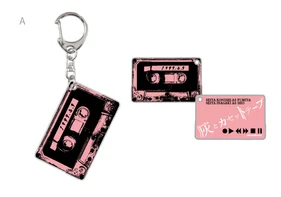 灰とカセットテープ アクリルチャーム(カセットテープ) A