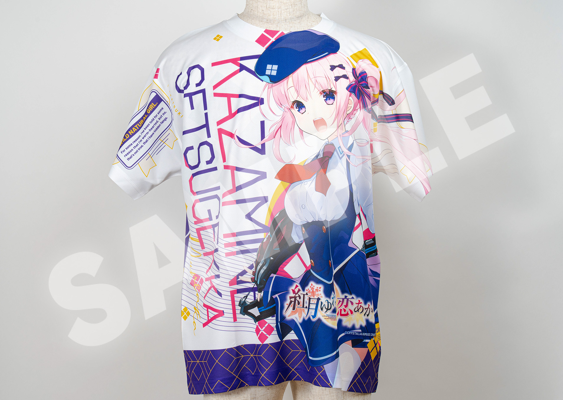 CRYSTALiA フルグラフィックTシャツ 風嶺 雪月花[L/XL