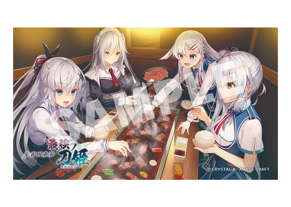 CRYSTALiA アクリルフォトパネル 四姉妹焼き肉【朱雀四重奏