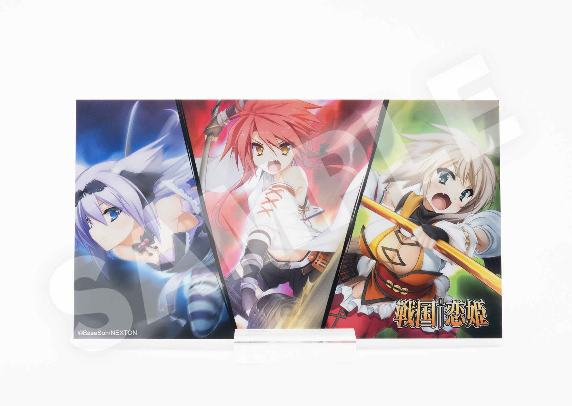 キャンバスボード　「戦国†恋姫X」2018年冬限定 詩乃＆梅 キャンバスアート 戦国†恋姫 アクリルフォトパネル 白無垢集合（美空＆久遠＆一葉