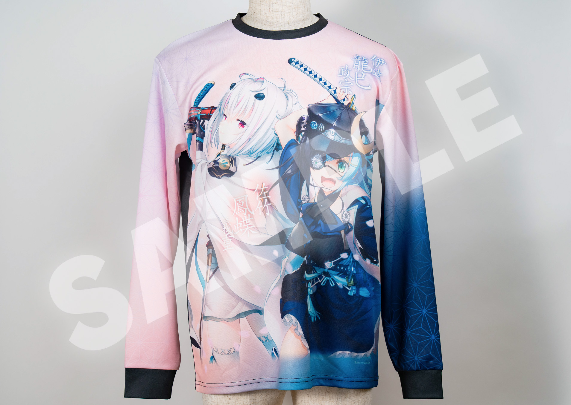 戦国†恋姫 フルグラフィックロングTシャツ 佐竹 鳳蝶 義重＆伊達