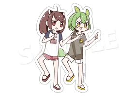 ずんだもん&東北きりたん×GYARI ステッカー C