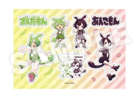 ずんだもん&あんこもん×GYARI 描き下ろしステッカーシート