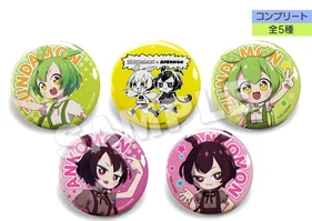 ずんだもん&あんこもん×GYARI 描き下ろしコンプリート缶バッジ(全5種)