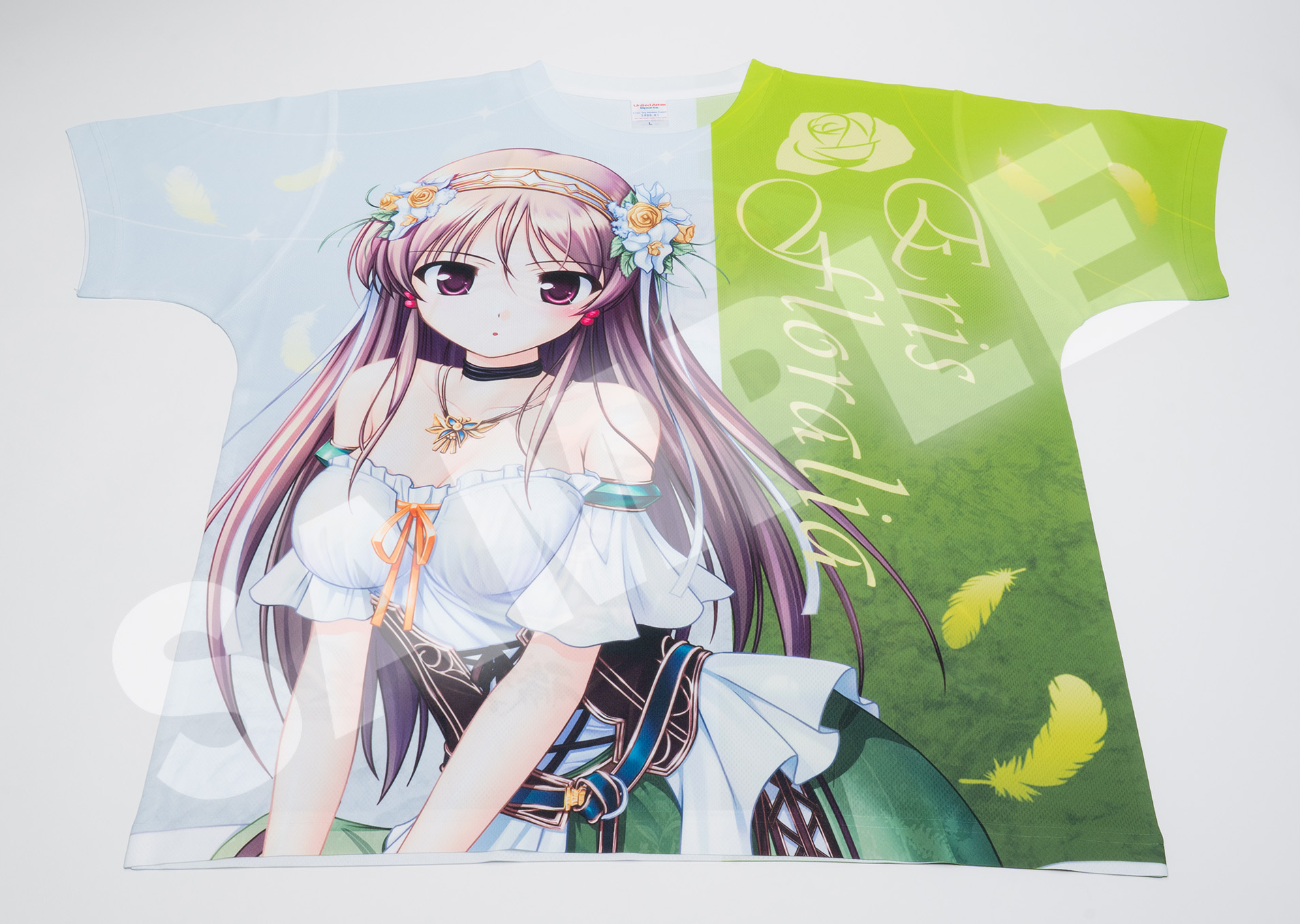 穢翼のユースティア】フルグラフィックTシャツ エリス・フローラリア