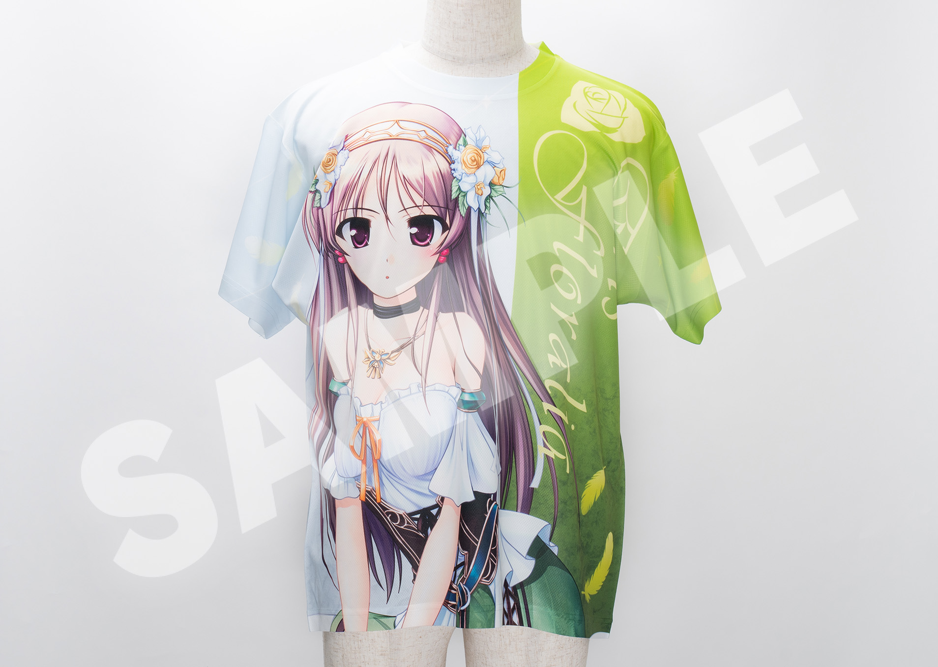穢翼のユースティア】フルグラフィックTシャツ エリス・フローラリア