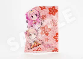 【千の刃濤、桃花染の皇姫】アクリル本棚差しプレート 宮国 朱璃&椎葉 古杜音
