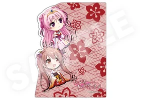 【千の刃濤、桃花染の皇姫】アクリル本棚差しプレート 宮国 朱璃＆椎葉 古杜音