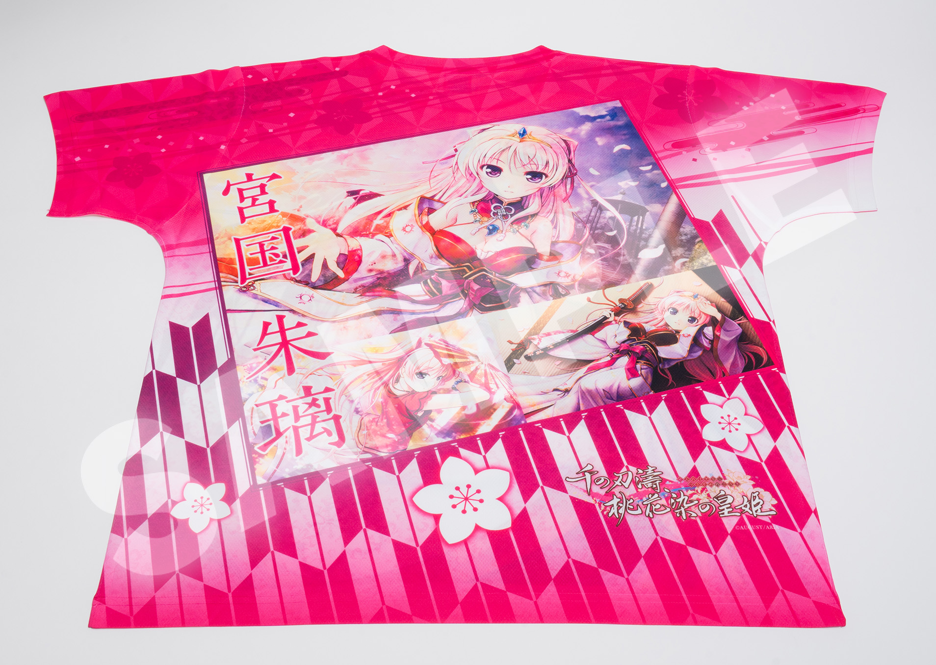 千の刃濤、桃花染の皇姫】フルグラフィックTシャツ 宮国 朱璃