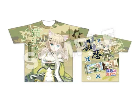 【猫忍えくすはーとSPIN!】フルグラフィックTシャツ 猫江 チカ