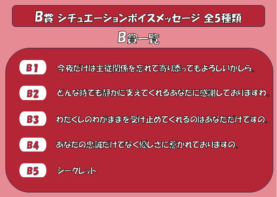 B賞内訳