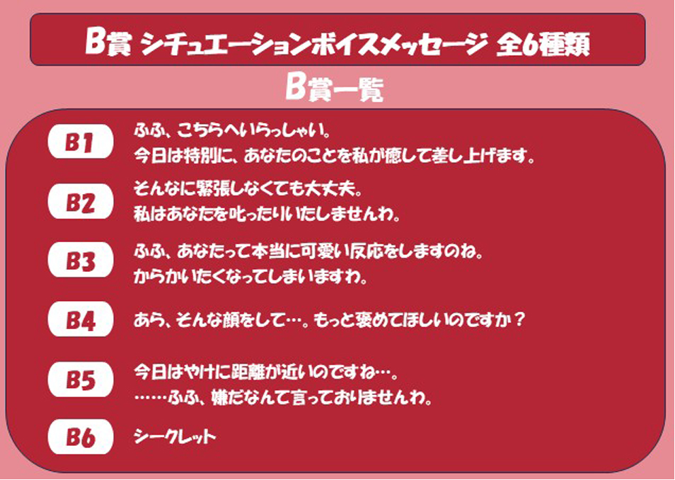B賞内訳