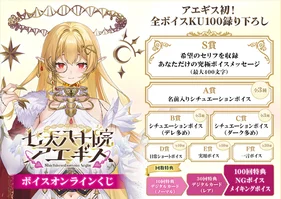 七天八十院アエギス ボイスオンラインくじ