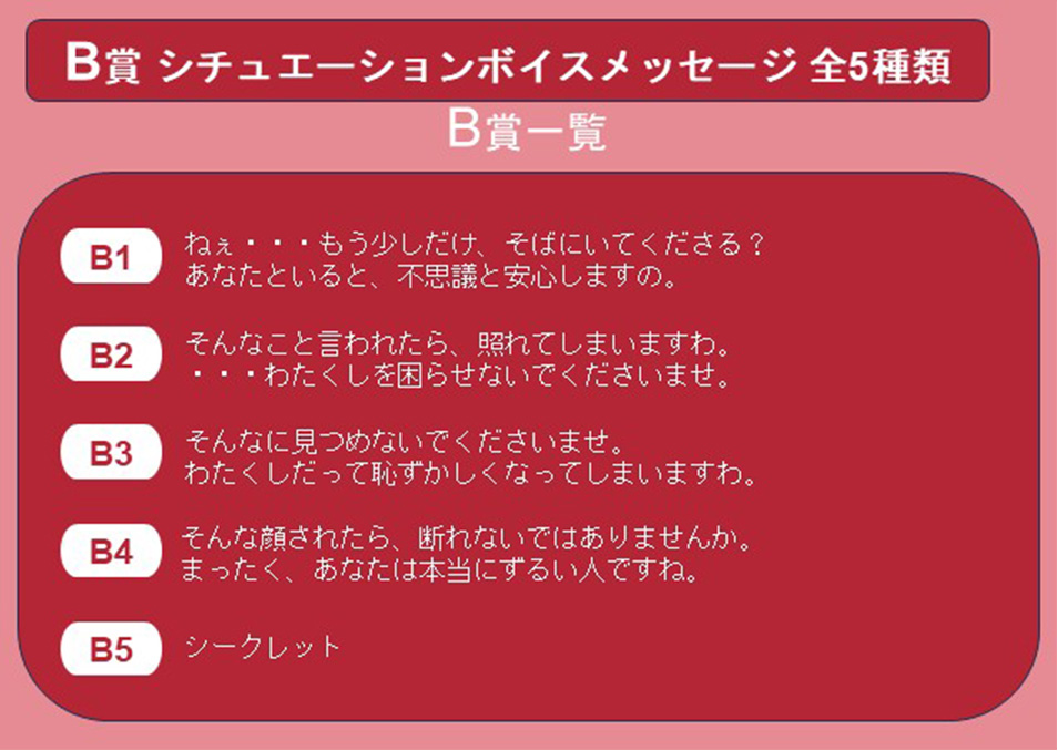 B賞内訳