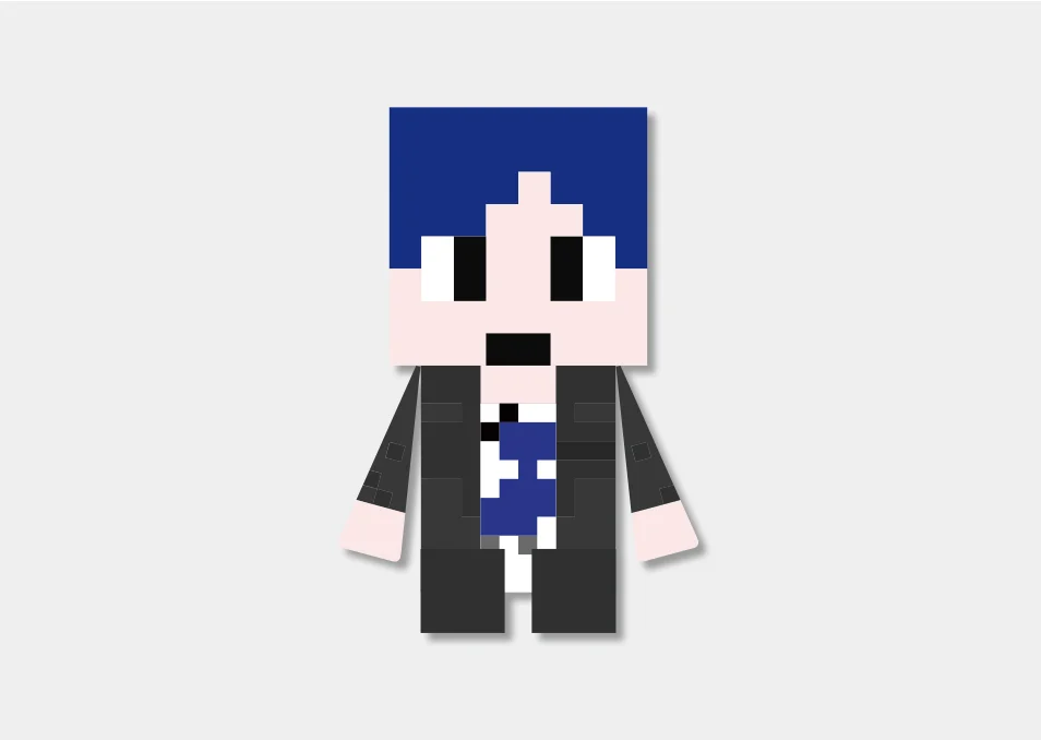 受注】【まじめにヤバシティ】マインクラフト ぬいぐるみ 鬱先生