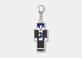 【受注】【まじめにヤバシティ】マインクラフト アクリルキーホルダー 鬱先生