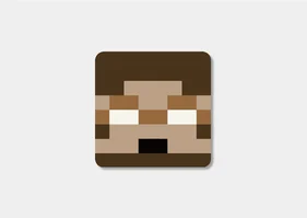【受注】【まじめにヤバシティ】マインクラフト スクエア缶バッジ エーミール