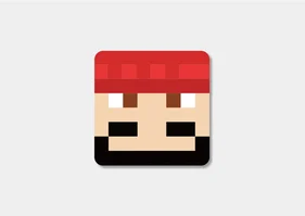 【受注】【まじめにヤバシティ】マインクラフト スクエア缶バッジ トントン