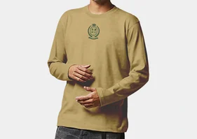 ロングスリーブTシャツ（サンドカーキ）