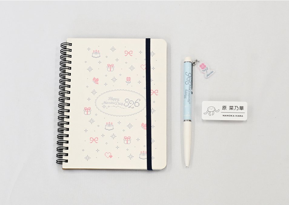 HoneyWorks 文房具セットとバッジコレクション HappyNanokaDay826 文房具セット（ネームバッジ付き）